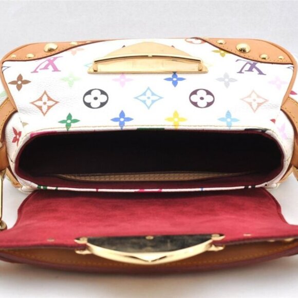 Auth Louis Vuitton Monogram Multicolor Marilyn Shoulder Bag M40127 White - Picture 15 of 16